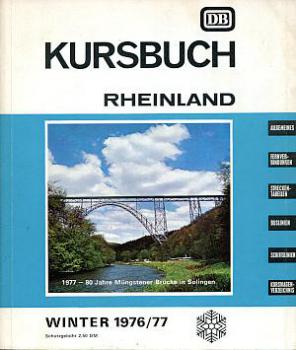 Kursbuch Rheinland 1976 / 1977