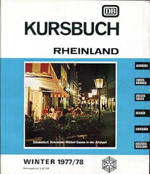 Kursbuch Rheinland 1977 / 1978