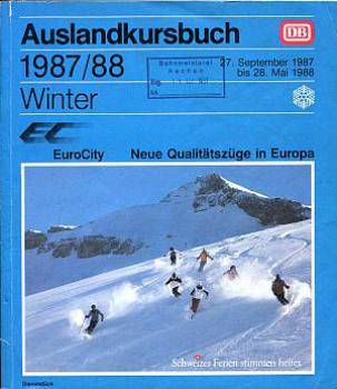 DB Auslandkursbuch 1987 / 1988