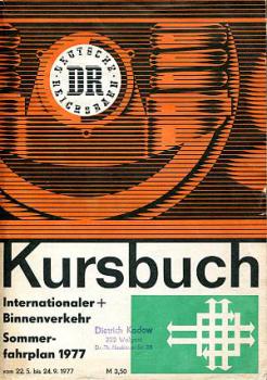 Kursbuch DR 1977 internationaler und Binnenverkehr