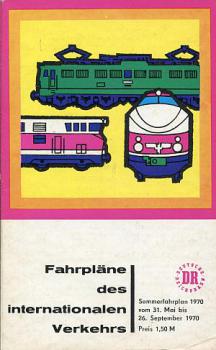 Fahrpläne des internationalen Verkehrs DR 1970