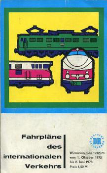 Fahrpläne des internationalen Verkehrs DR 1972 / 1973