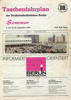 Taschenfahrplan RBD Berlin 1973