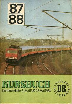 Kursbuch DR 1987 / 1988