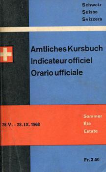 Kursbuch SBB Schweiz 1968