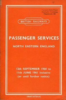 Passenger Services North Eastern England 1960 / 1961