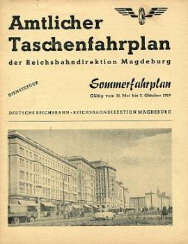 Taschenfahrplan RBD Magdeburg 1959