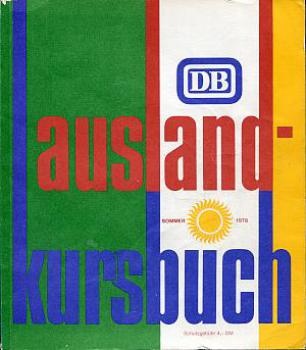 DB Auslandkursbuch 1978