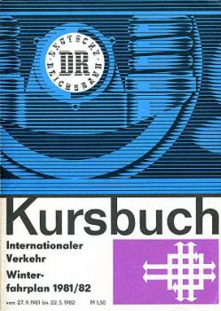 Kursbuch DR 1981 / 1982 internationaler Verkehr