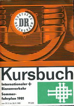 Kursbuch DR 1981 Internationaler- und Binnenverkehr