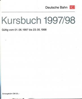 Kursbuch DB 1997 / 1998