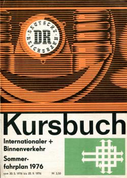 Kursbuch DR 1976 Internationaler- und Binnenverkehr