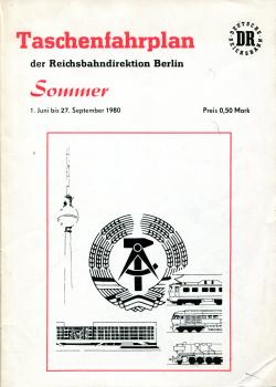 Taschenfahrplan RBD Berlin 1980