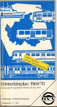 HVV Fahrplan 1969 / 1970 Hamburg