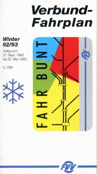 FVV Verbundfahrplan 1992 / 1993