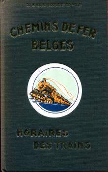 Reprint Chemins de fer Belges Horaires des Trains 1935