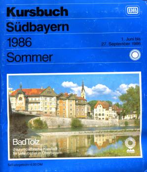 Kursbuch Südbayern 1986