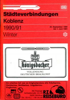 Städteverbindungen Koblenz 1990 / 1991