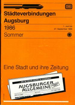 Städteverbindungen Augsburg 1986