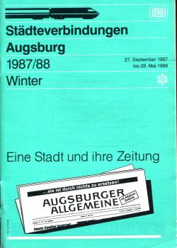 Städteverbindungen Augsburg 1987 / 1988