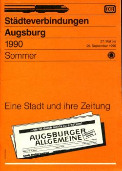 Städteverbindungen Augsburg 1990