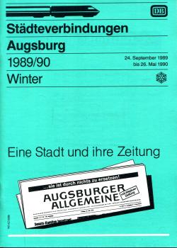 Städteverbindungen Augsburg 1989 / 1990