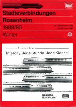 Städteverbindungen Rosenheim 1989 / 1990