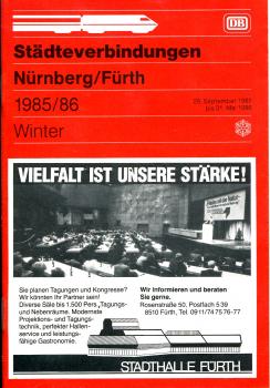 Städteverbindungen Nürnberg / Fürth 1985 / 1986