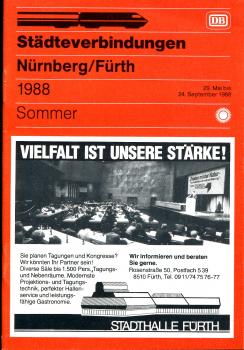 Städteverbindungen Nürnberg / Fürth 1988