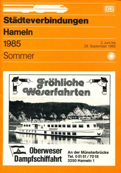 Städteverbindungen Hameln 1985