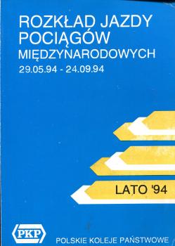 Kursbuch Polen Auslandsverbindungen 1994