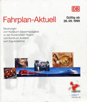 Fahrplan Aktuell ab 26.09.1999