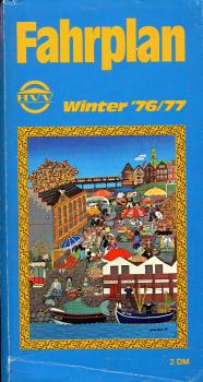 Fahrplan Hamburger Verkehrsverbund HVV 1976 / 1977