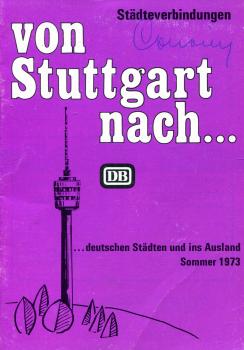 Städteverbindungen Stuttgart 1973