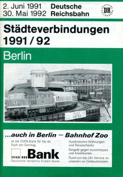 Städteverbindungen Berlin 1991 / 1992