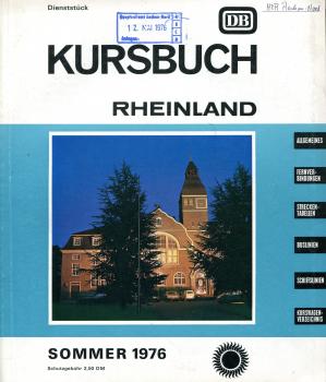 Kursbuch Rheinland 1976