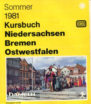 Kursbuch Niedersachsen Bremen Ostwestfalen 1981