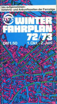 Fahrplan Hamburger Verkehrsverbund HVV 1972 / 1973