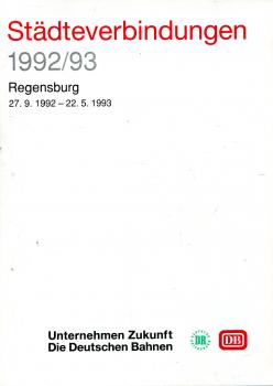 Städteverbindungen Regensburg 1992 / 1993