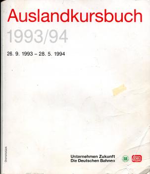 DB Auslandkursbuch 1993 / 1994