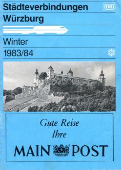 Städteverbindungen Würzburg 1983 / 1984