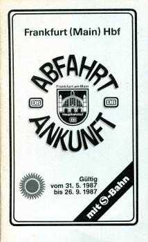 Abfahrt- und Ankunft Frankfurt (M) Hbf 1987