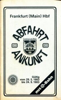 Abfahrt- und Ankunft Frankfurt (M) Hbf 1983