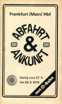 Abfahrt- und Ankunft Frankfurt (M) Hbf 1979