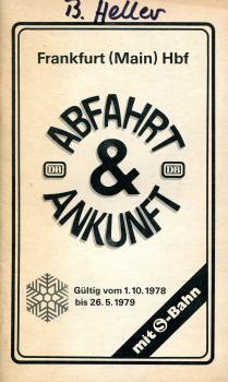 Abfahrt- und Ankunft Frankfurt (M) Hbf 1978 / 1979