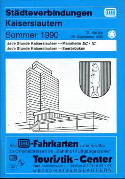 Städteverbindungen Kaiserslautern 1990