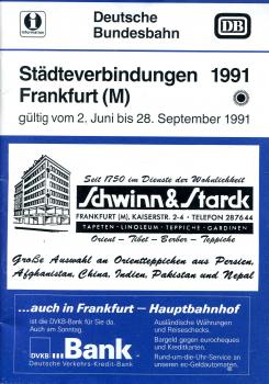 Städteverbindungen Frankfurt (M) 1991