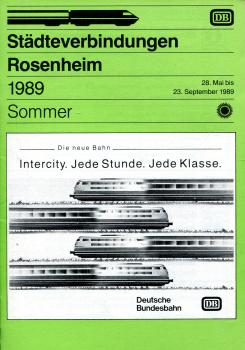 Städteverbindungen Rosenheim 1989