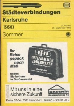 Städteverbindungen Karlsruhe 1990