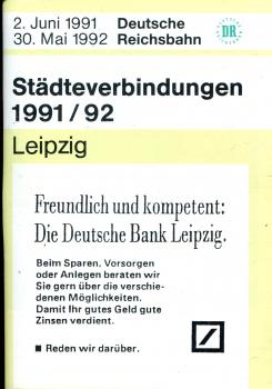 Städteverbindungen Leipzig 1991 / 1992